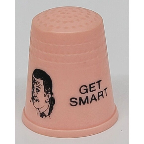 Get Smart Pink Plastic Sewing Thimble TV Series Vintage Collectible - Picture 8 of 12
